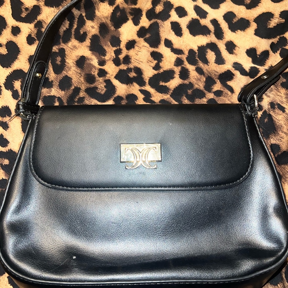 Black Leather Shoulder Bag